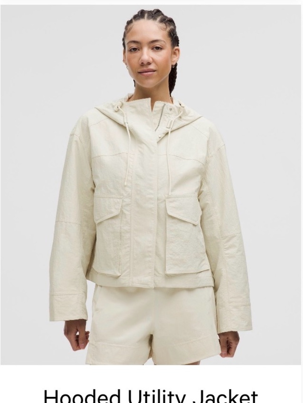Lululemon Hooded Utility Jacket - Cream